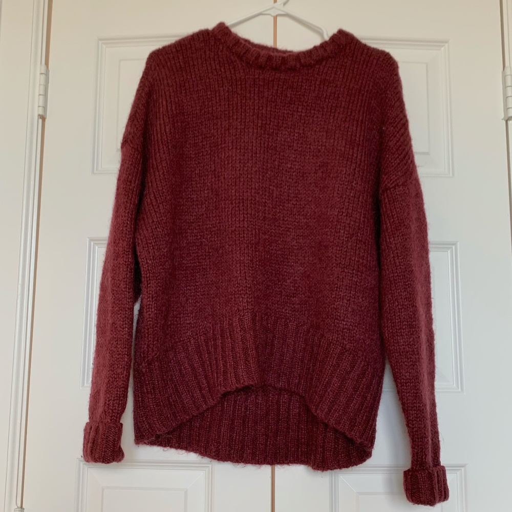 Michael Kors Oversized Sweater in Oxblood